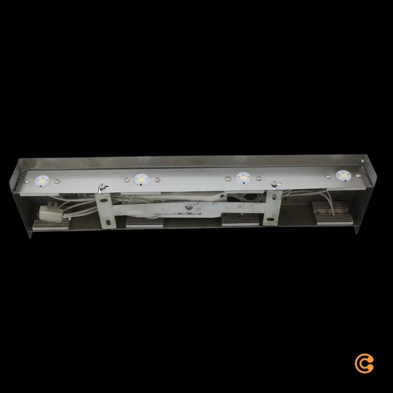 B-Ware Lampenwelt Wandleuchte Wandlampe Metall COB LED Enja Silber Beleuchtung 46 cm