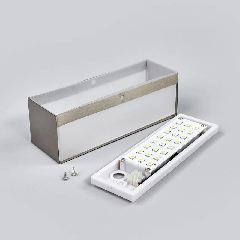 B-Ware Lindby LED-Außenwandleuchte Alicja Wandleuchte Außenlampe Lampe 4,8 W Edelstahl