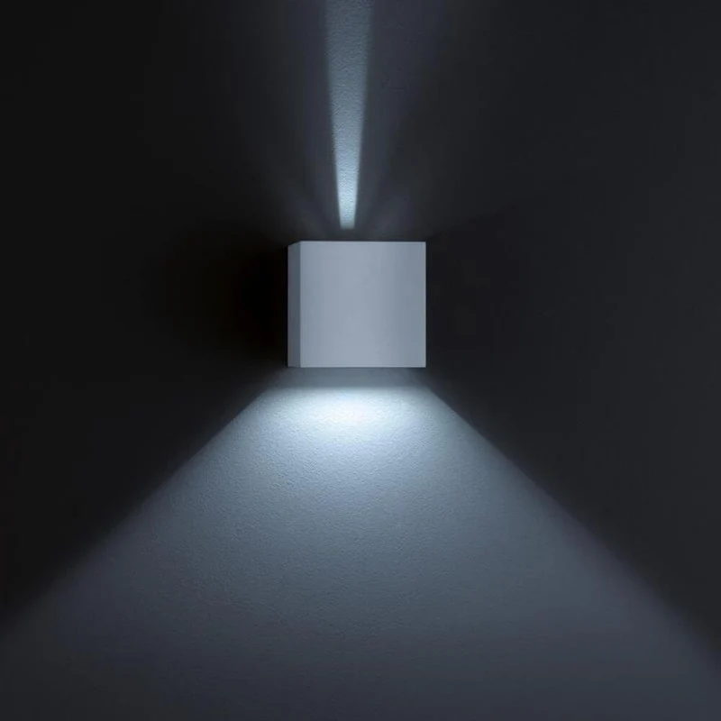LED Außen-Wandlampe Siri 44 - L IP54 Nickel-Matt