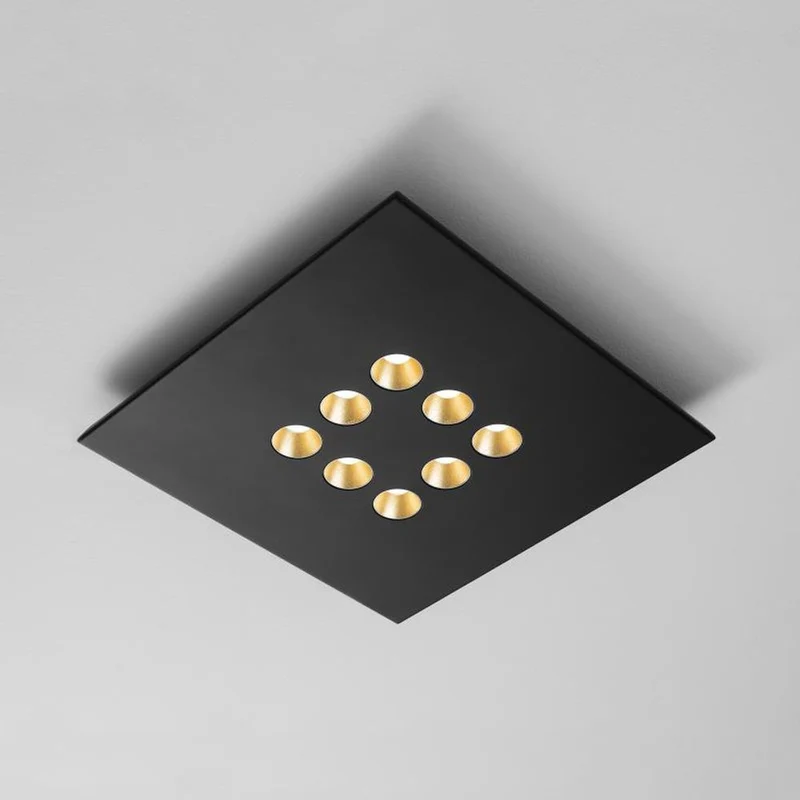 Icone LED Deckenleuchte Confort 8Q Schwarz