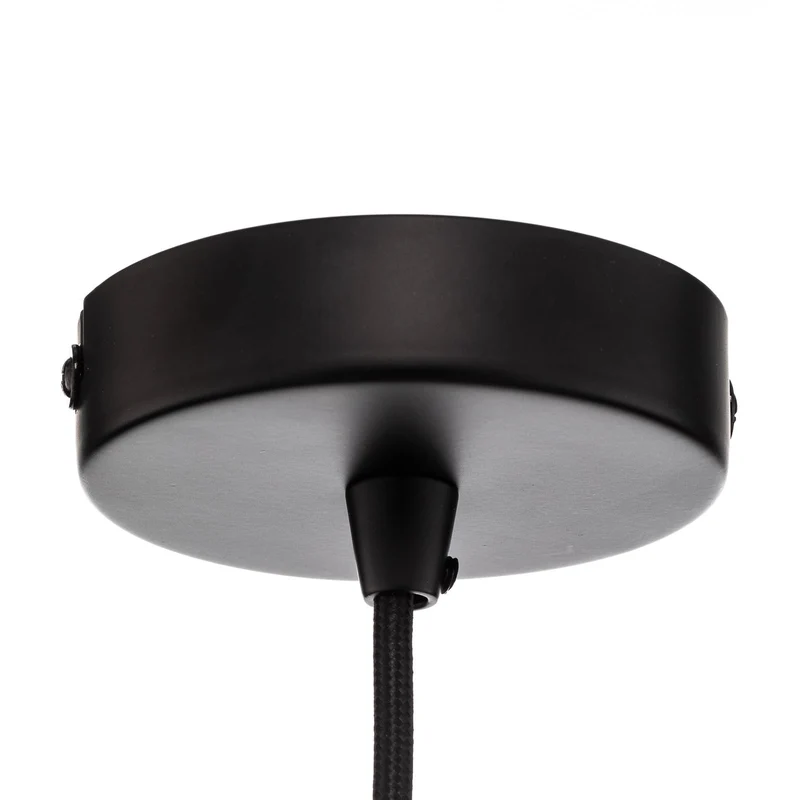 B-Ware Lindby Hängeleuchte Pendelleuchte Tsomo schwarz Stoff Deckenleuchte E27 LED 40cm