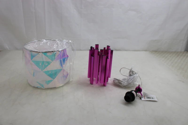 B-Ware KARE Tischleuchte Lampe Coachella rosa blau Polyester Stahl SIEHE TEXT/FOTO