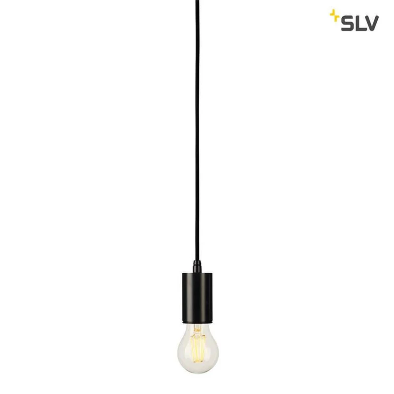 Fitu Pendelleuchte A60 Rund Schwarz 5m Kabel