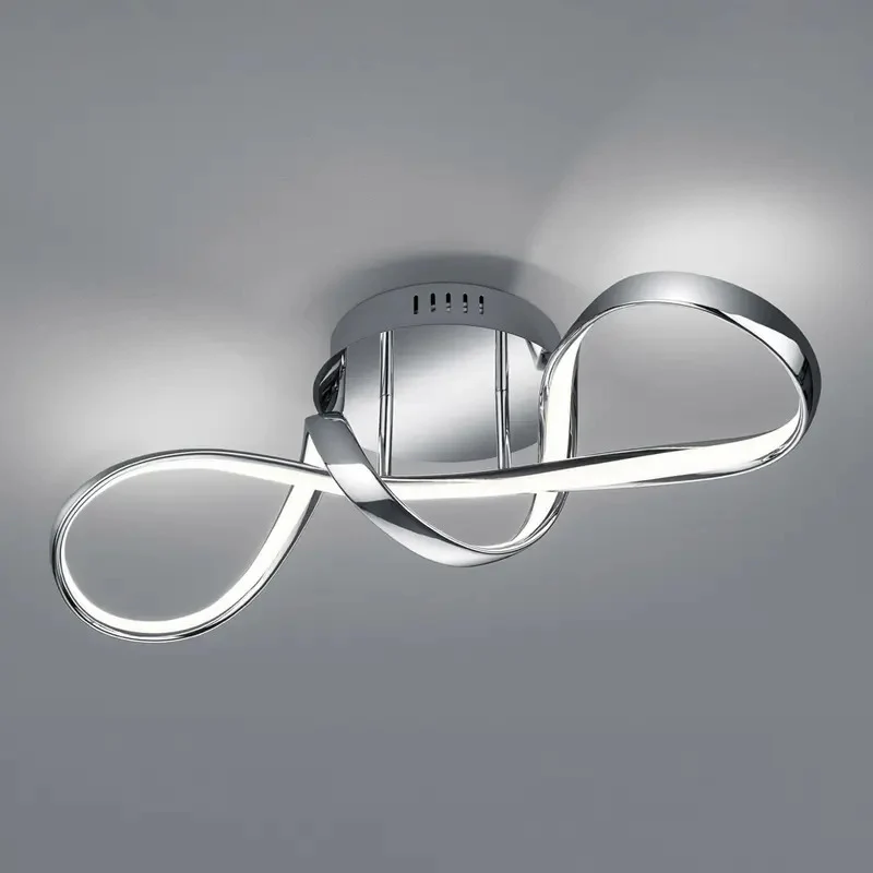 B-Ware Reality Deckenleuchte Lampe LED Perugia Deckenlampe chrom Switch-Dimmer 253