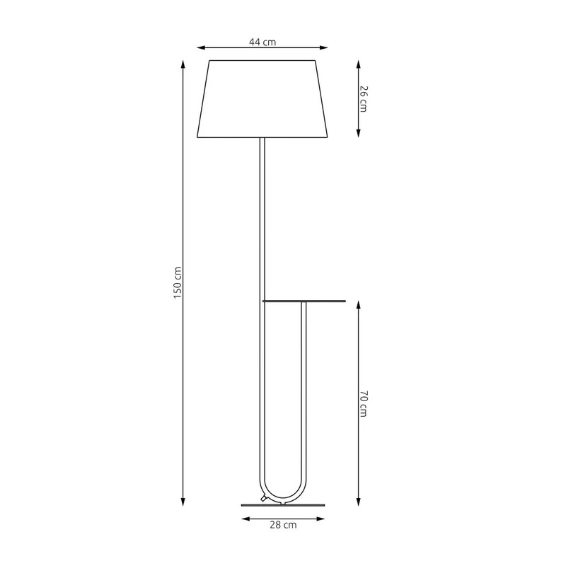 B-Ware Hotel Stehlampe Stehleuchte schwarz beige Stoff Metall 150 cm