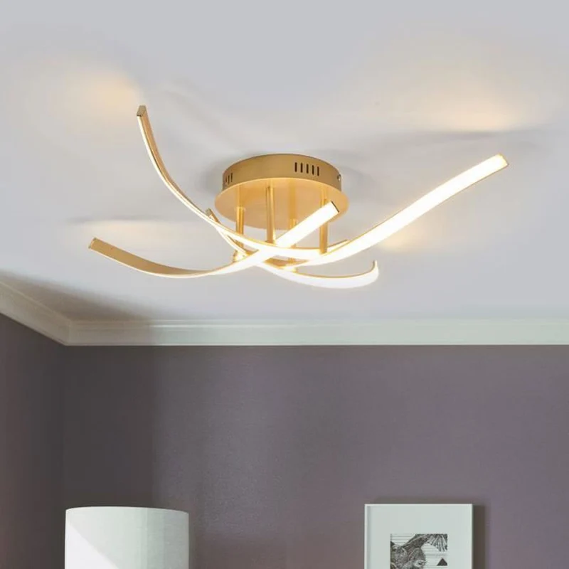 B-Ware Lampenwelt Dimmbare LED-Deckenlampe Deckenlampe Lampe Leuchte Milane golden