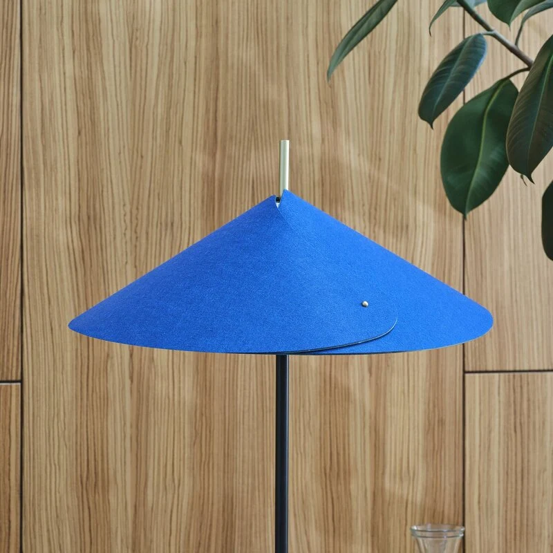B-Ware OSRAM Stehleuchte Standlampe Decor Flip blau Filz verstellbar E14 LED 180 cm