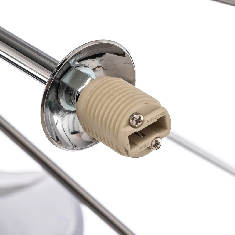 B-Ware AV-1777-13K Hängelampe Pendelleuchte chromfarben Glas Deckenlampe 13-flg dimmbar