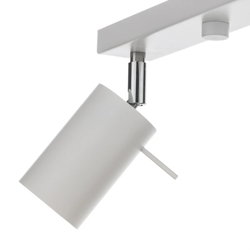 B-Ware Euluna Deckenstrahler Round, Lampe Leuchte Deckenlampe weiß vierflammig linear