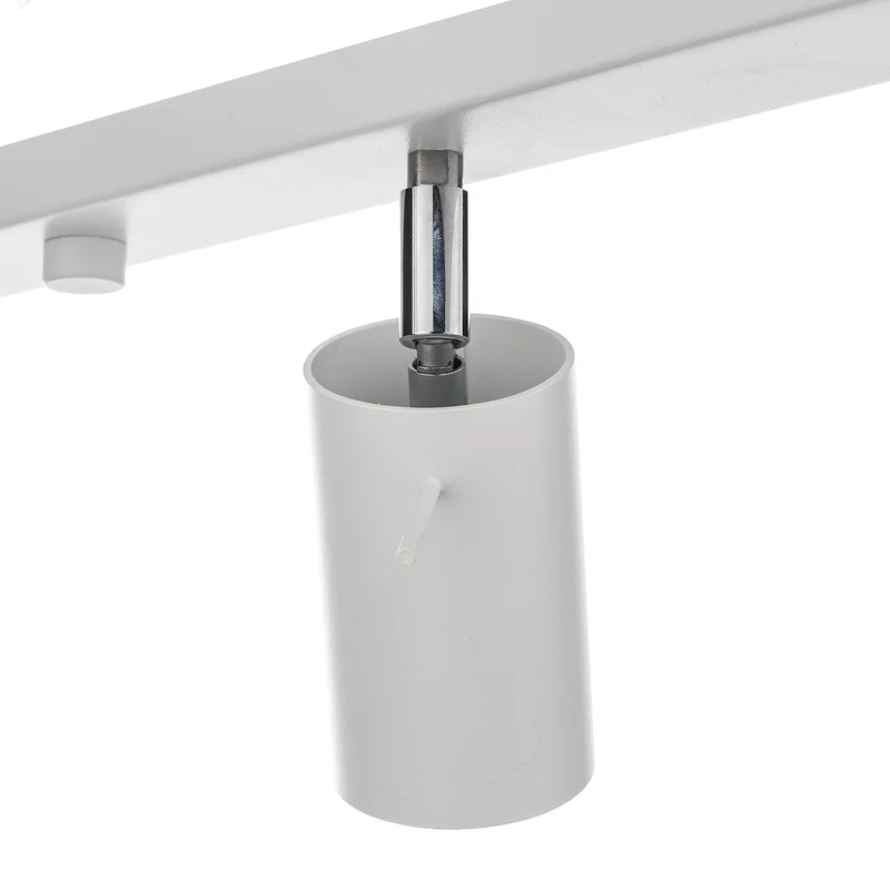 B-Ware Euluna Deckenstrahler Round, Lampe Leuchte Deckenlampe weiß vierflammig linear