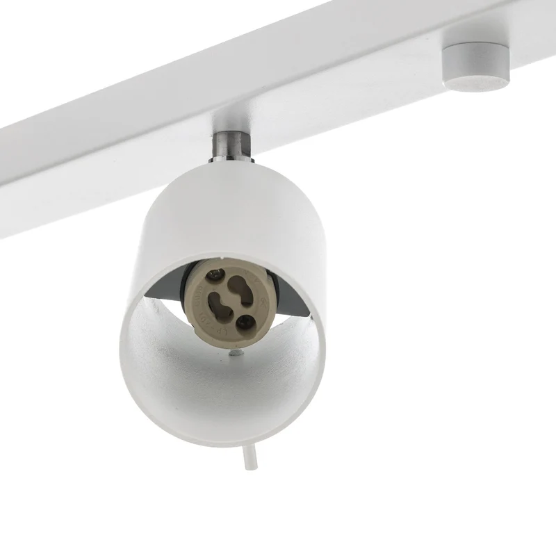 B-Ware Euluna Deckenstrahler Round, Lampe Leuchte Deckenlampe weiß vierflammig linear