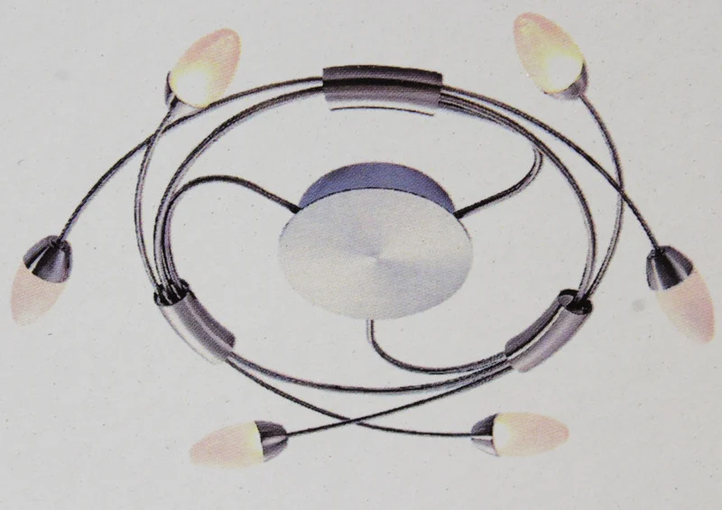 B-Ware LED-Deckenlampe Deyan Deckenlampe Lampe Leuchte dimmbar, 6-fl. rund 230V 50Hz399