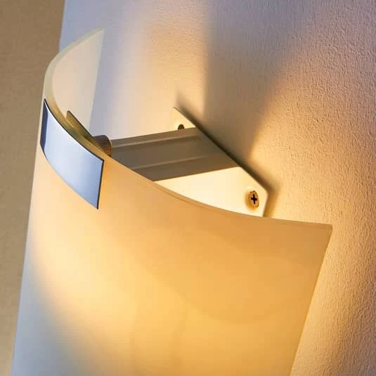 B-Ware Lindby Quadratische Glas-Wandleuchte Quentin Wandleuchte Wandlampe Leuchte LED