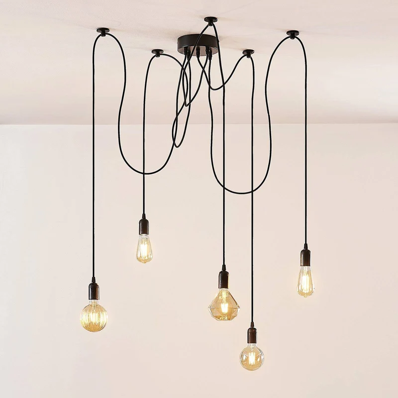 B-Ware Lampenwelt Maxie - LED-Hängeleuchte Hängeleuchte Lampe Leuchte Filamentlampe