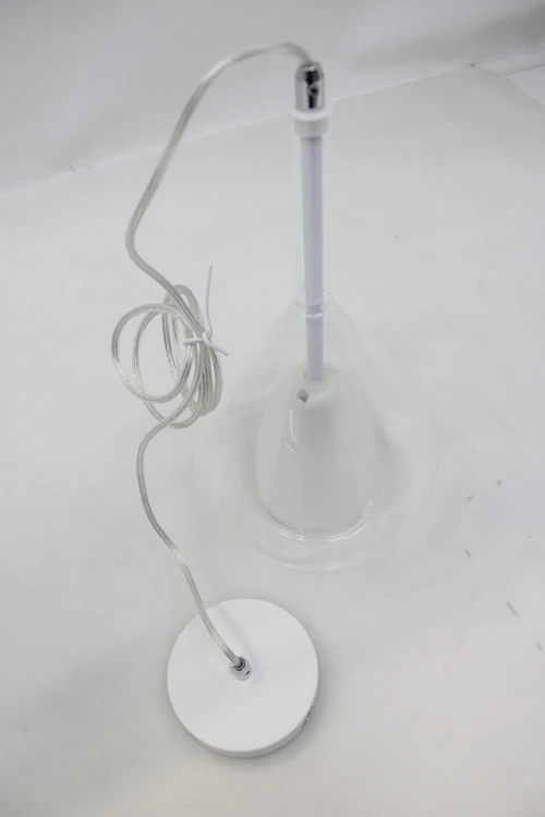 B-Ware Fabas Luce Hängeleuchte Deckenlampe Pendelleuchte Lila aus Glas einflammig klar