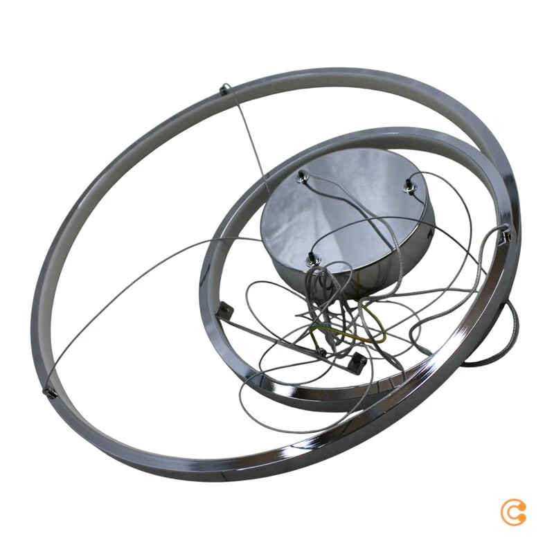 B-Ware Lucande Pendelleuchte Hängelampe LED silber Wohnzimmer Leuchte 50 cm 3000 K 30 W