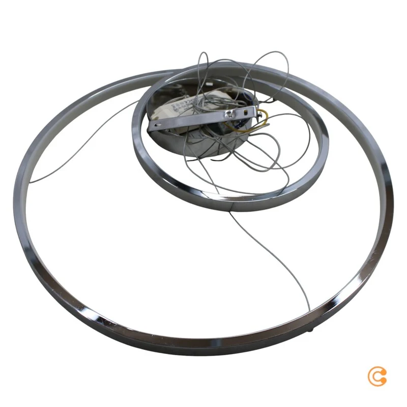 B-Ware Lucande Pendelleuchte Hängelampe LED silber Wohnzimmer Leuchte 50 cm 3000 K 30 W