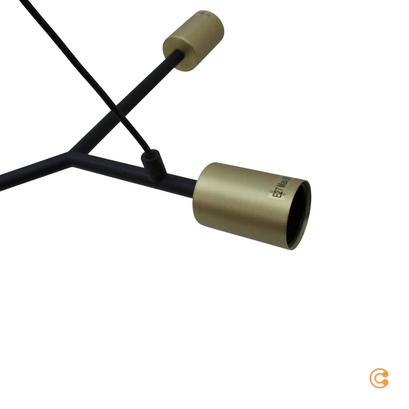 B-Ware Nordlux Hängeleuchte Hängeleuchte Lampe Leuchte Josefine in Schwarz, siebenflamm