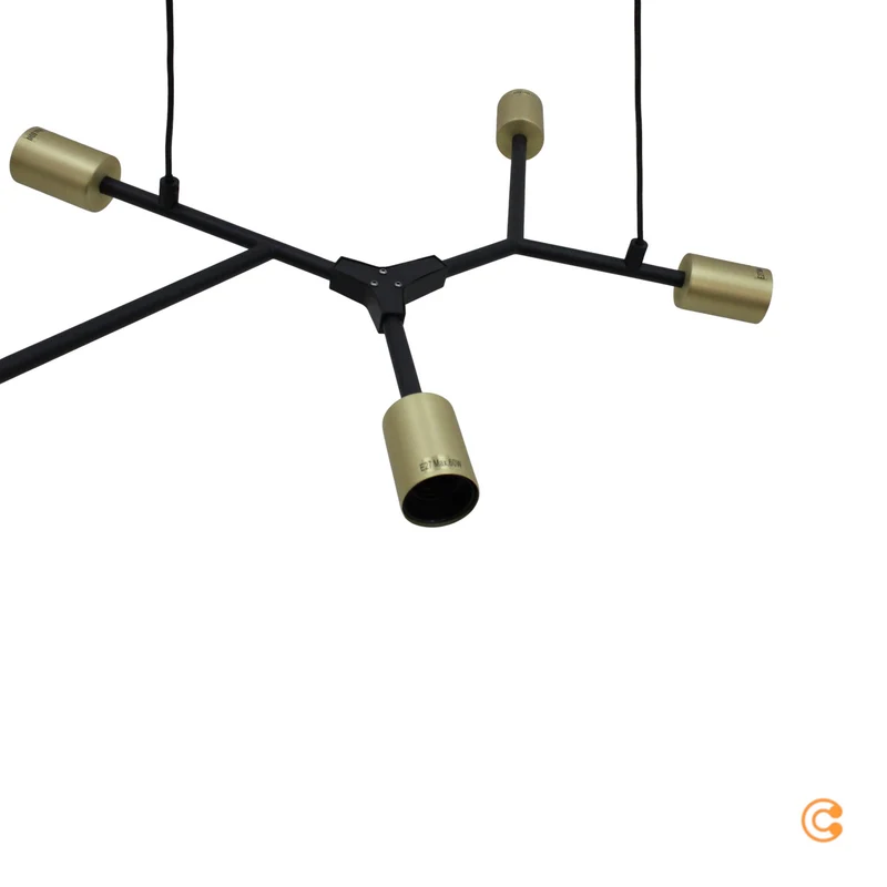 B-Ware Nordlux Hängeleuchte Hängeleuchte Lampe Leuchte Josefine in Schwarz, siebenflamm