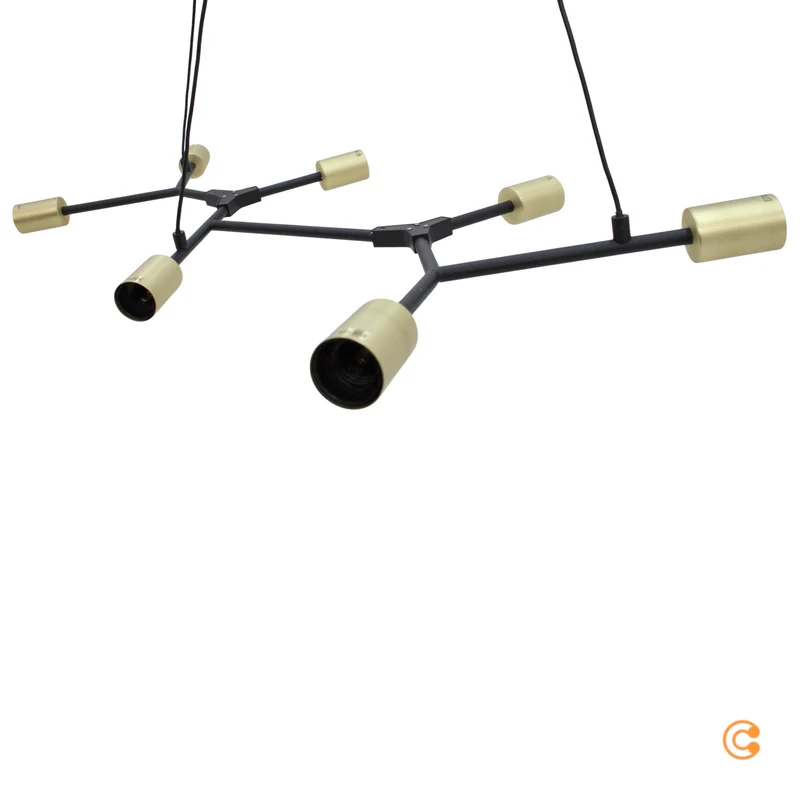 B-Ware Nordlux Hängeleuchte Hängeleuchte Lampe Leuchte Josefine in Schwarz, siebenflamm