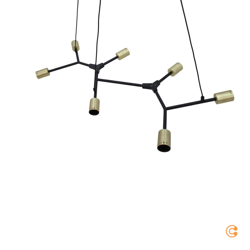 B-Ware Nordlux Hängeleuchte Hängeleuchte Lampe Leuchte Josefine in Schwarz, siebenflamm