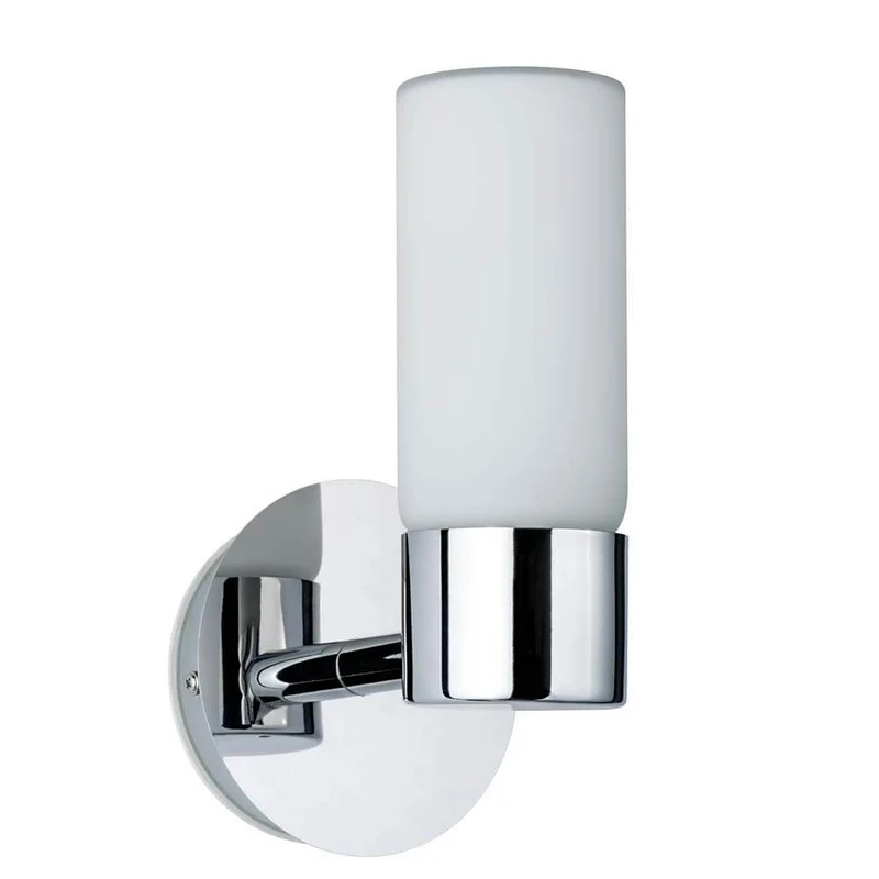 Wandleuchte Eleon WL IP44 max. 33W G9 Chrom Satin Glas