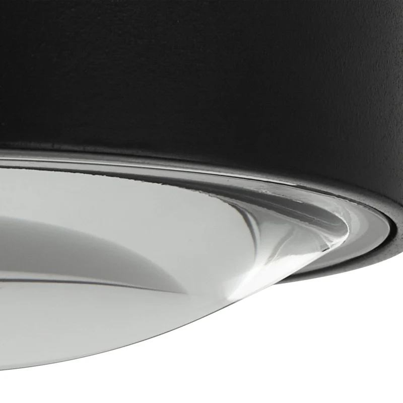 B-Ware Lindby LED Downlight Einbaustrahler Siaka schwarz Metall rund IP65