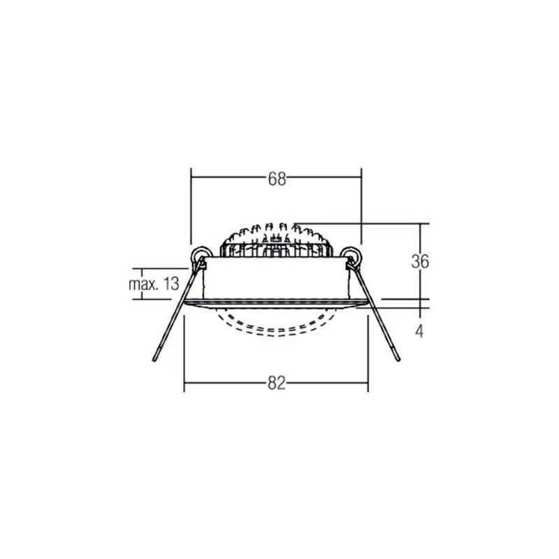 B-Ware Brumberg Einbaustrahler Aufbaustrahler LED Strahler Weiß Deckenmontage 3000K 6W