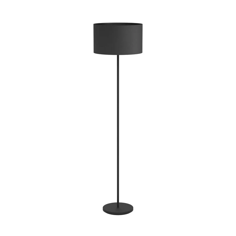 B-Ware Eglo Stehleuchte Stehlampe Maserlo Standleuchte Höhe 151 cm Stoff/Stahl schwarz