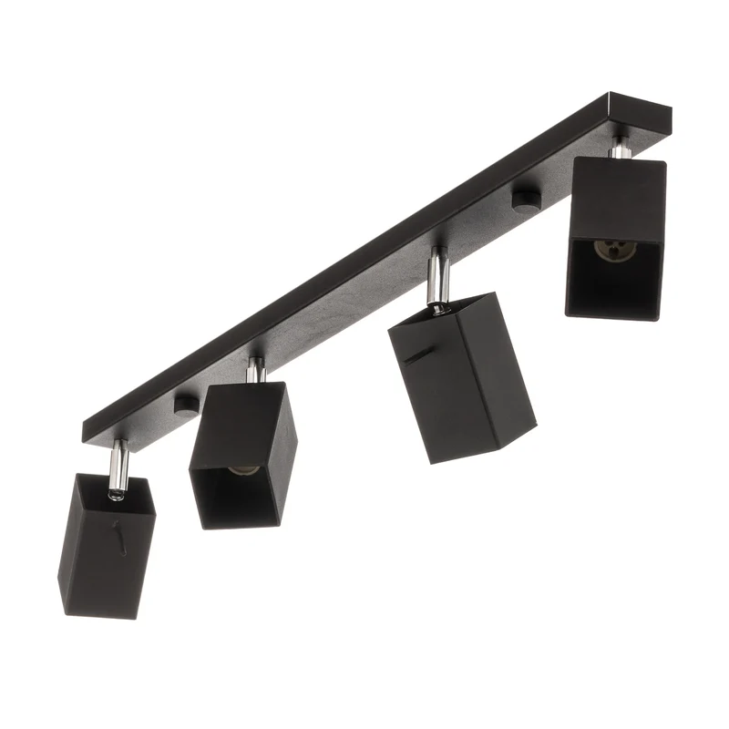 B-Ware Euluna Deckenstrahler Square Deko-Deckenlampe GU10 schwarz vierflammig linear