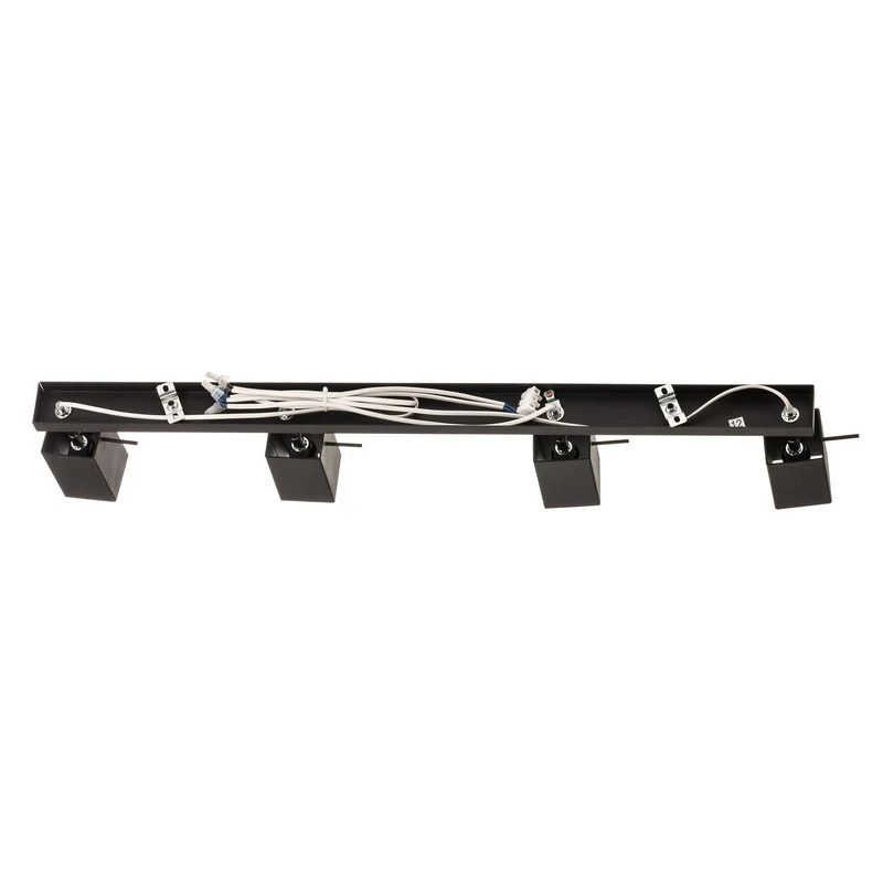 B-Ware Euluna Deckenstrahler Square Deko-Deckenlampe GU10 schwarz vierflammig linear
