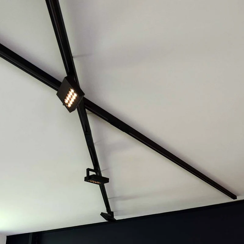 3-Phasen Pendelleuchten Adapter Schwarz