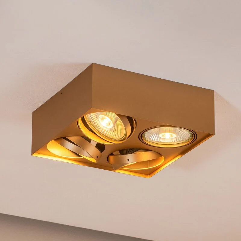 B-Ware Argon Riesta Deckenstrahler Leuchte gold vierflammig Lampe Innenbeleuchtung