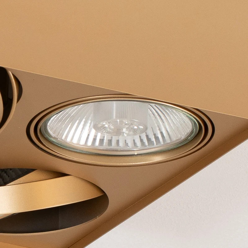 B-Ware Argon Riesta Deckenstrahler Leuchte gold vierflammig Lampe Innenbeleuchtung
