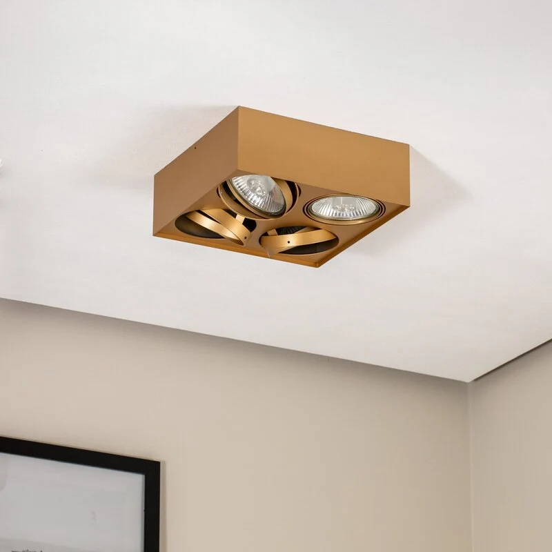 B-Ware Argon Riesta Deckenstrahler Leuchte gold vierflammig Lampe Innenbeleuchtung