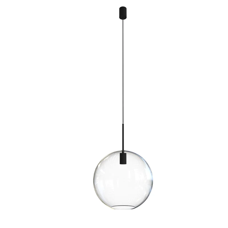 B-Ware Nowodvorski Pendelleuchte Hängeleuchte SPHERE XL Glas Schwarz Modern E27 35cm