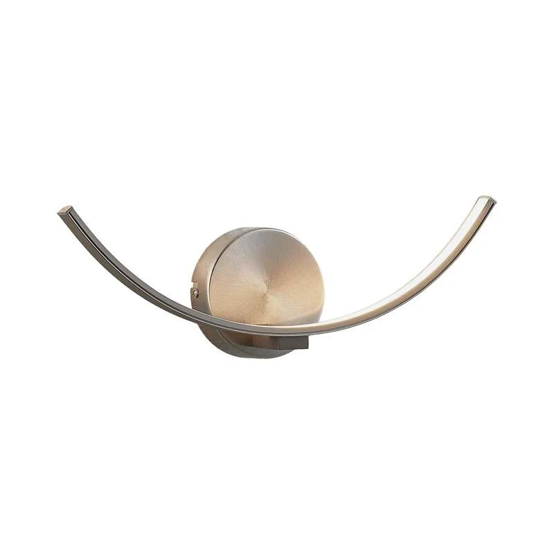 B-Ware Lindby Wandleuchte Wandlampe LED Leuchte Iven nickel warmweiß Beleuchtung 34 cm