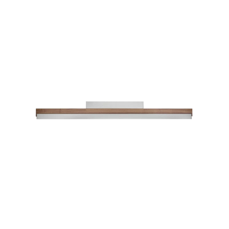 B-Ware Quitani Deckenleuchte Lampe LED nussbaum nickel matt Holz Messing Beleuchtung506