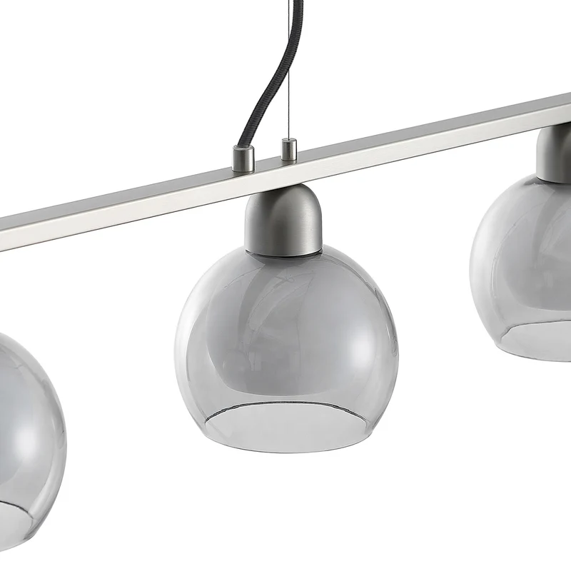 B-Ware Lucande Kaiya Hängeleuchte Leuchte Lampe Hängelampe Glas vierflammig