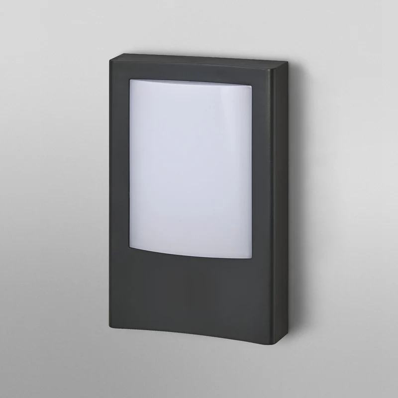 B-Ware OSRAM Außenwandleuchte Außenlampe LED Wandlampe Eingang dunkelgrau Aluminium