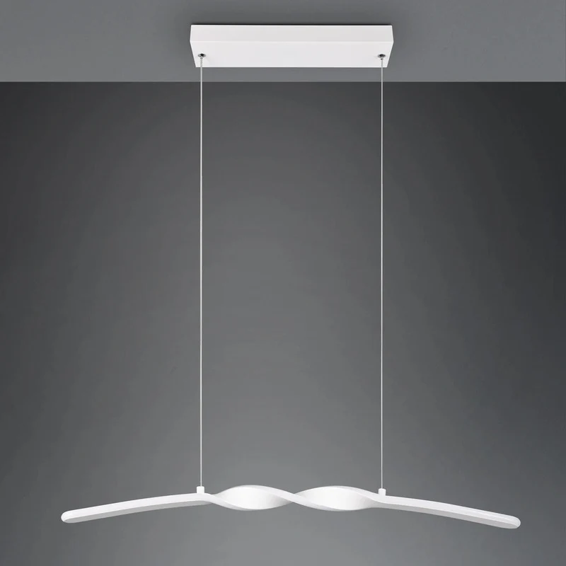 B-Ware Reality Pendelleuchte Hängelampe LED Ginko Weiß Matt Metall 79 cm