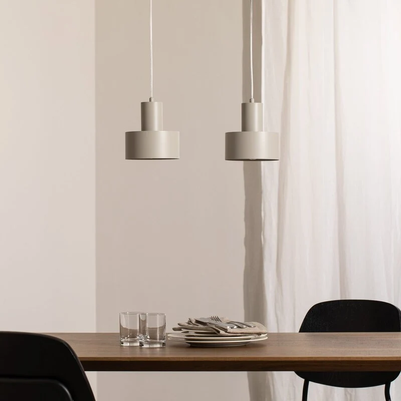 B-Ware SIGMA Deckenleuchte taupe dimmbar Stahl 42 cm modernes Design 1,68 kg