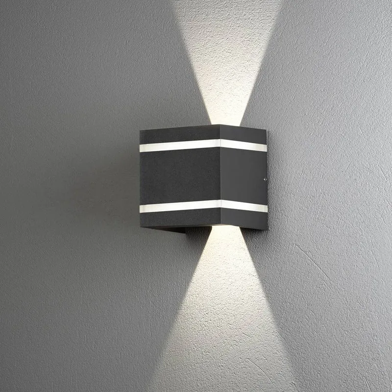 B-Ware Konstsmide Cremona 7870-370 LED-Außen-Wandleuchte 6W Anthrazit Lampe Leuchte