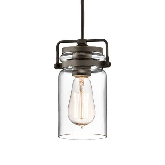 B-Ware KICHLER Glas-Hängeleuchte Hängeleuchte Lampe Leuchte Pendelleuchte Brinley 1-flg