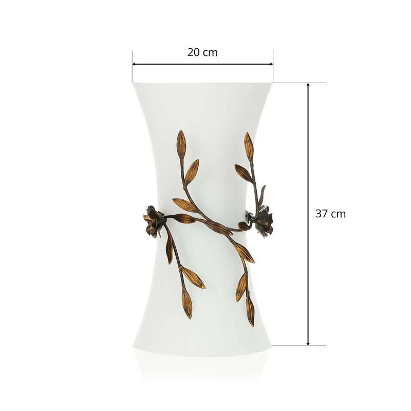 B-Ware Kögl Wandleuchte Rose mit Glasschirm Wandlampe Lampe Leuchte Spot Licht E27