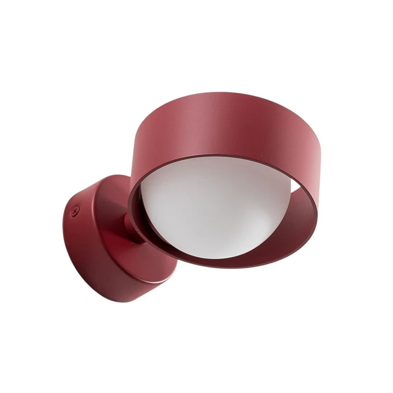 B-Ware Mado Wandleuchte Wandlampe Glasleuchte Glas Stahl rot Lampe Leuchte Spot Licht