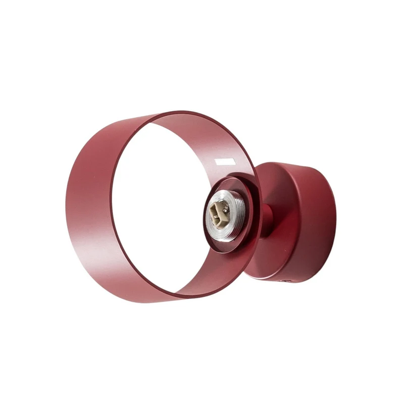 B-Ware Mado Wandleuchte Wandlampe Glasleuchte Glas Stahl rot Lampe Leuchte Spot Licht