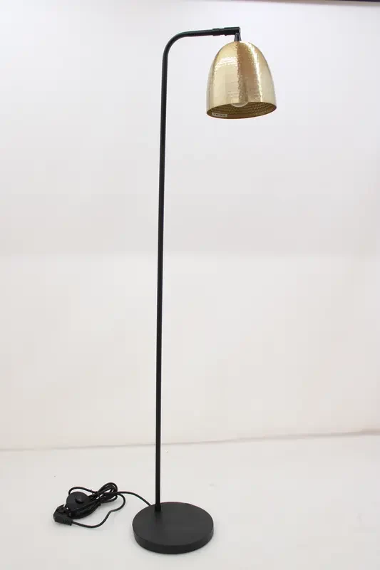 B-Ware Stehlampe Tattoo 4091 Leuchte Lampe gold antik schwarz Metall SIEHE TEXT/FOTO