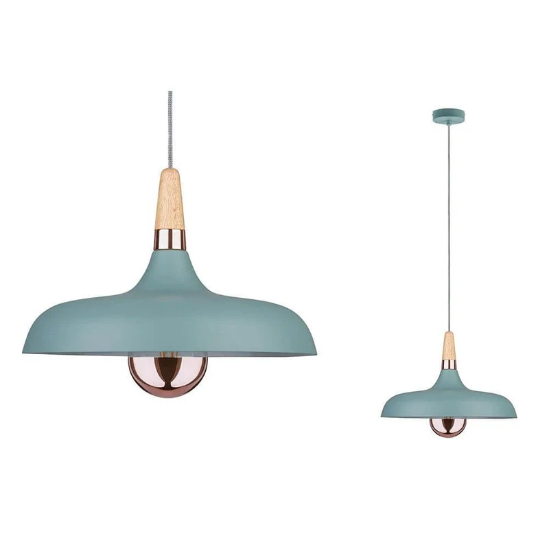Neordic Juna Holz Pendelleuchte Softgrün