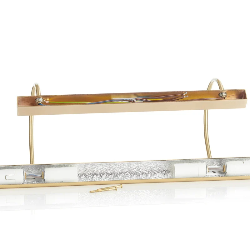 B-Ware Knapstein Bilderleuchte Wandlampe PICTURE Bilderlampe messing matt Lampenlicht